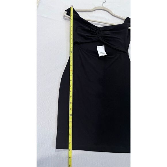 Asos DESIGN LITTLE BLACK DRESS OPEN FRONT SIZE 4 NEW WITH TAGS - Picture 12 of 14